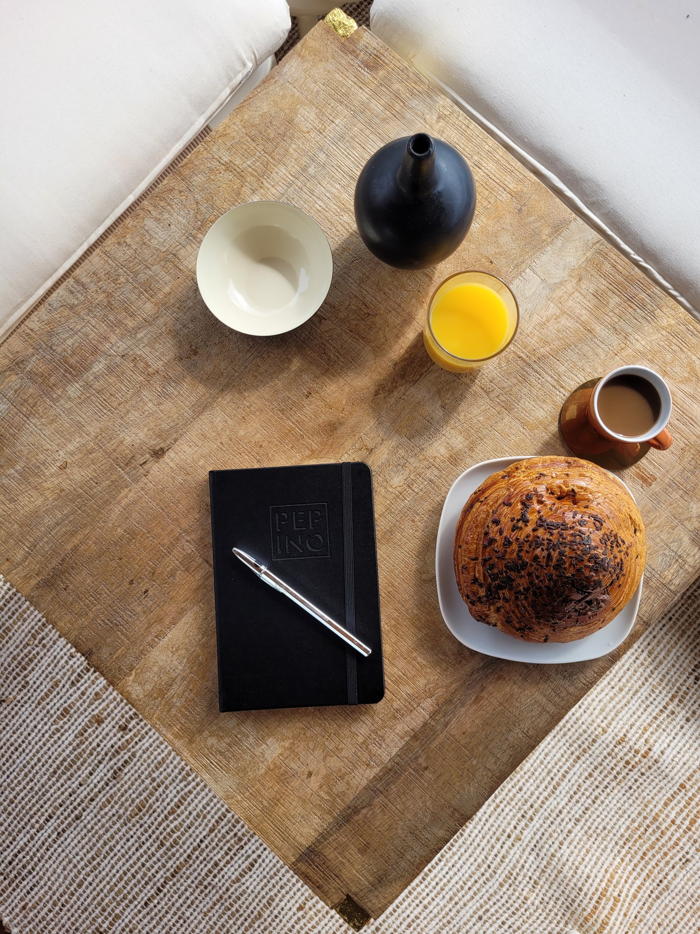 PEPINO Notizbuch liniert A5 mit BIC Kugelschreiber Cristal Shine