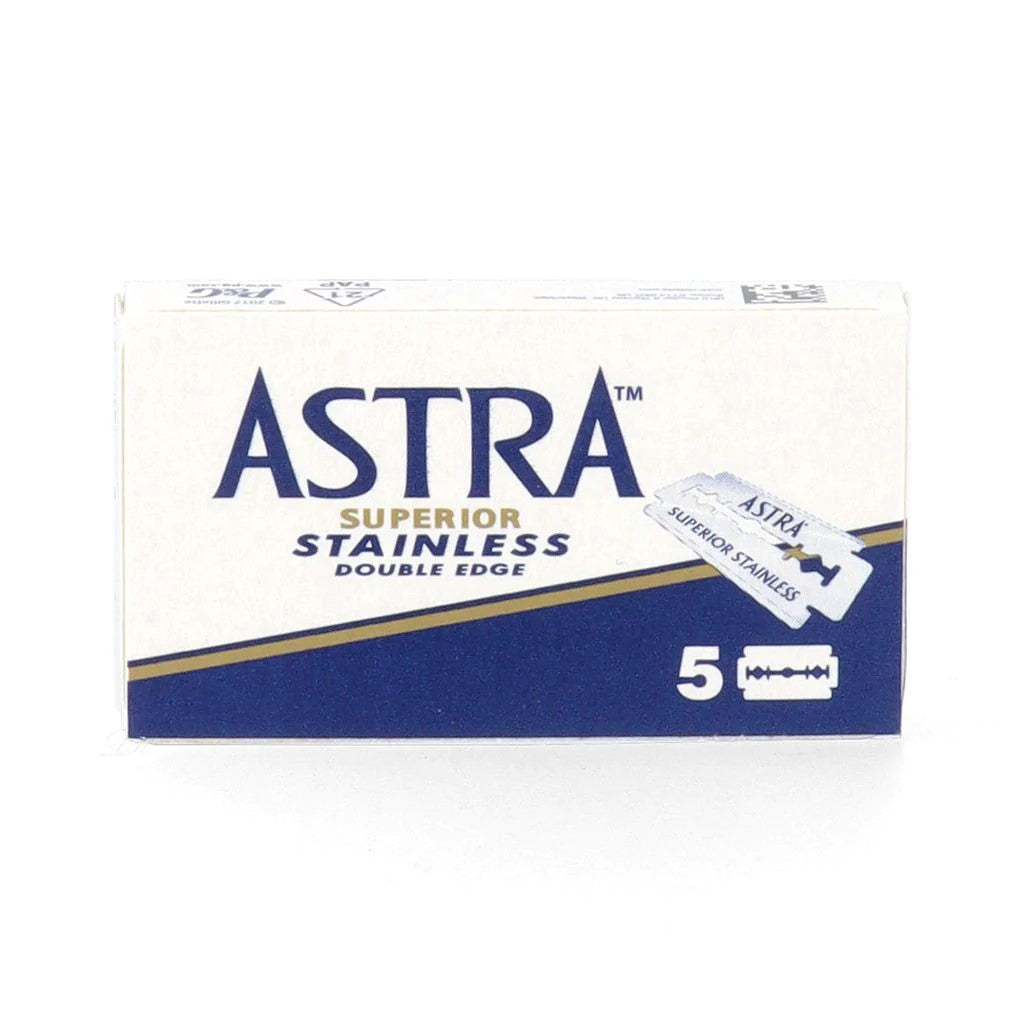 Astra Superior Stainless Double Edge Rasierklingen (Packung à 5 Stück) Made in Russia