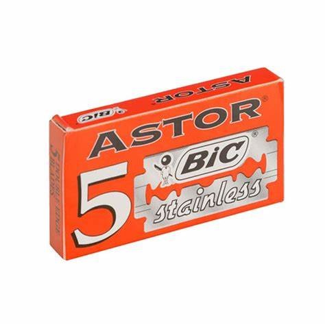 BIC Astor stainles sblades 5pcs