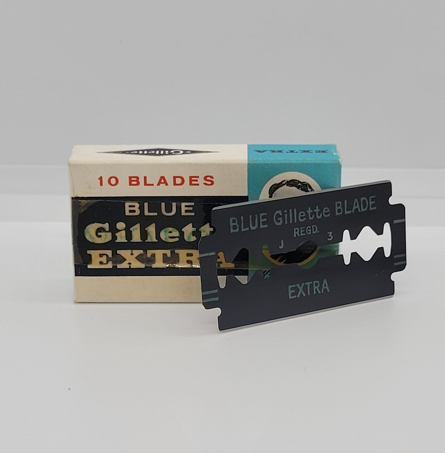 Gillette BLUE EXTRA Rasierklingen (Packung à 10 Stück) NOS