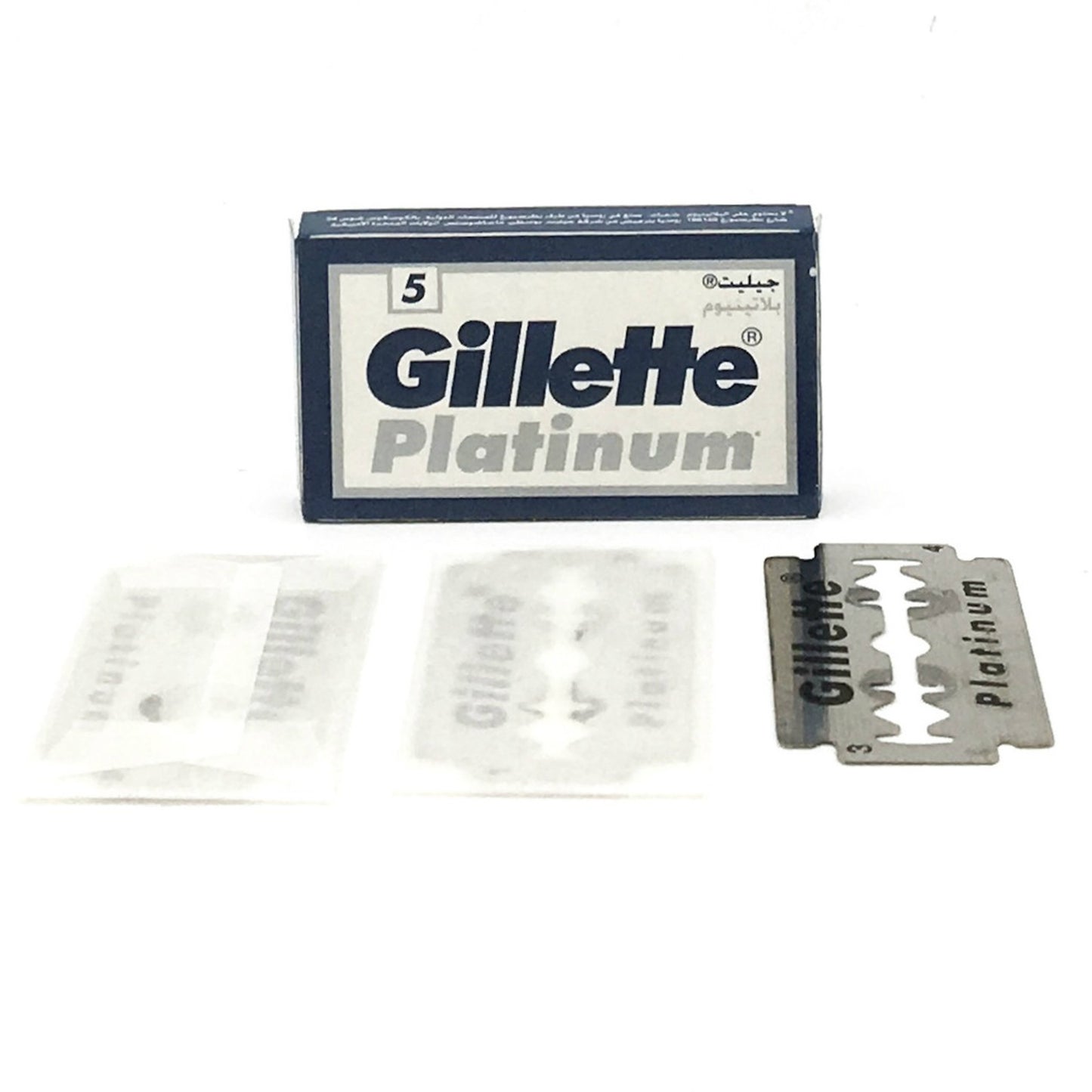 Gillette Platinum Double Edge Rasierklingen (Karton 20 x 5 Stück)