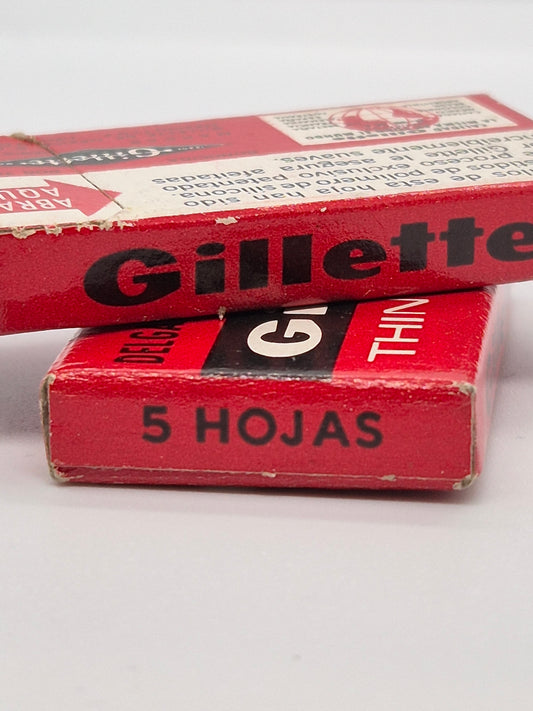 Gillette Super Thin Blades Red Mexico 5pcs