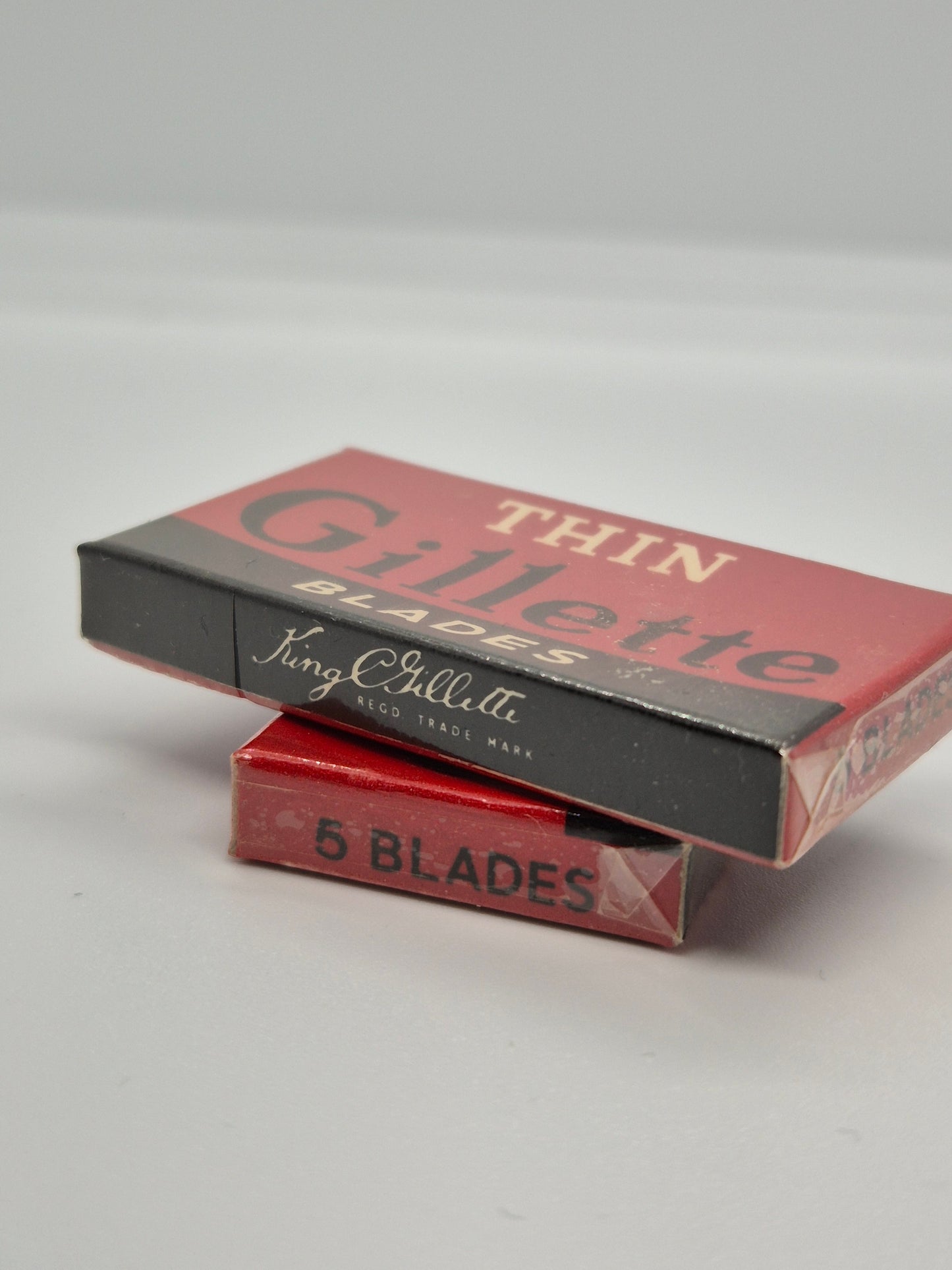 Gillette Thin Blades red England 5pcs