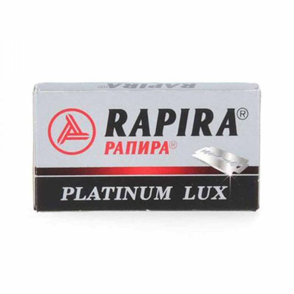 Rapira Platinum Lux Double Edge Rasierklingen (Packung à 5 Stück) Made in Russia