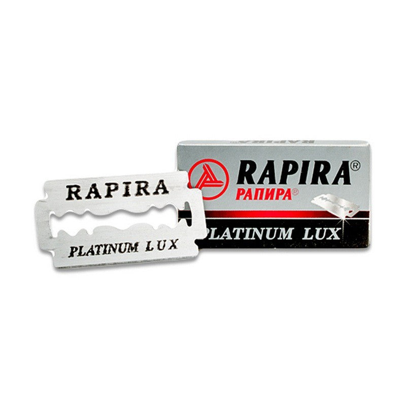 Rapira Platinum Lux Double Edge Rasierklingen (Packung à 5 Stück) Made in Russia