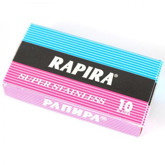 Rapira Super Stainless Double Edge Rasierklingen (Packung à 10 Stück) Made in Russia