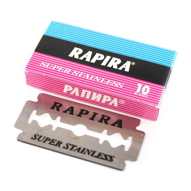 Rapira Super Stainless Double Edge Rasierklingen (Packung à 10 Stück) Made in Russia
