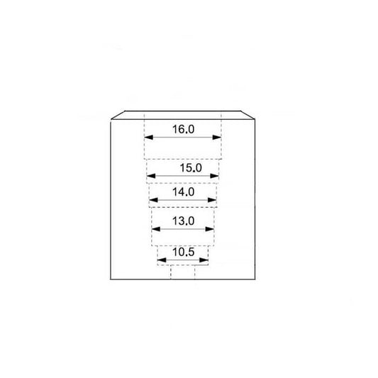 RazoRock Rasierhobelständer mit variabler Breite, Edelstahl poliert