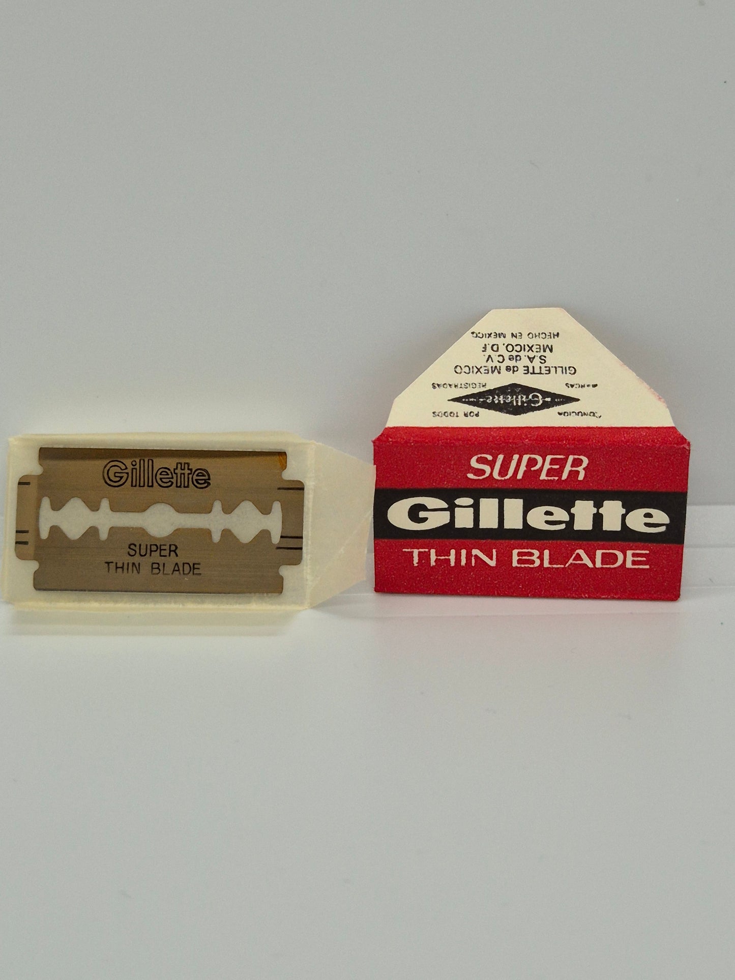 Super Gillette Thin Blades Red Mexico 1pc