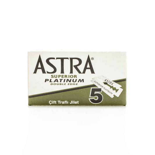 Astra Superior Platinum Double Edge Rasierklingen (Packung à 5 Stück) Made in Russia