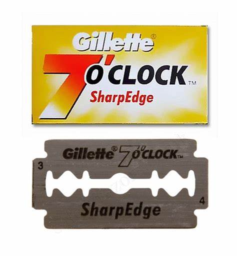 Gillette 7 o´clock SharpEdge yellow Rasierklingen (Packung à 5 Stück)