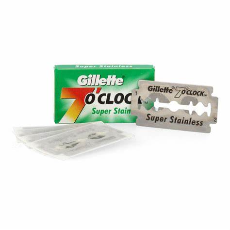 Gillette 7 o´clock Super Stainless green Rasierklingen (Packung à 5 Stück)