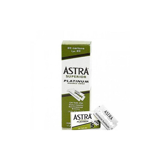 Astra Superior Platinum Double Edge Rasierklingen (Karton 20 x 5 Stück) Made in Russia