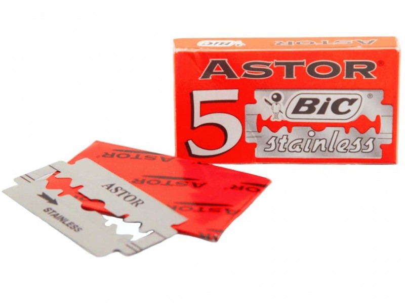 BIC ASTOR Stainless double edge Rasierklingen (Packung à 5 Stück)
