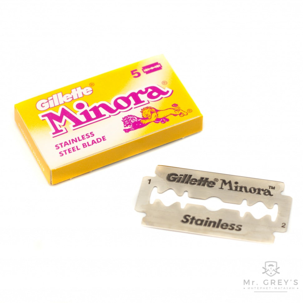 Gillette Minora Stainless Steel Rasierklinge (Packung à 5 Stück)