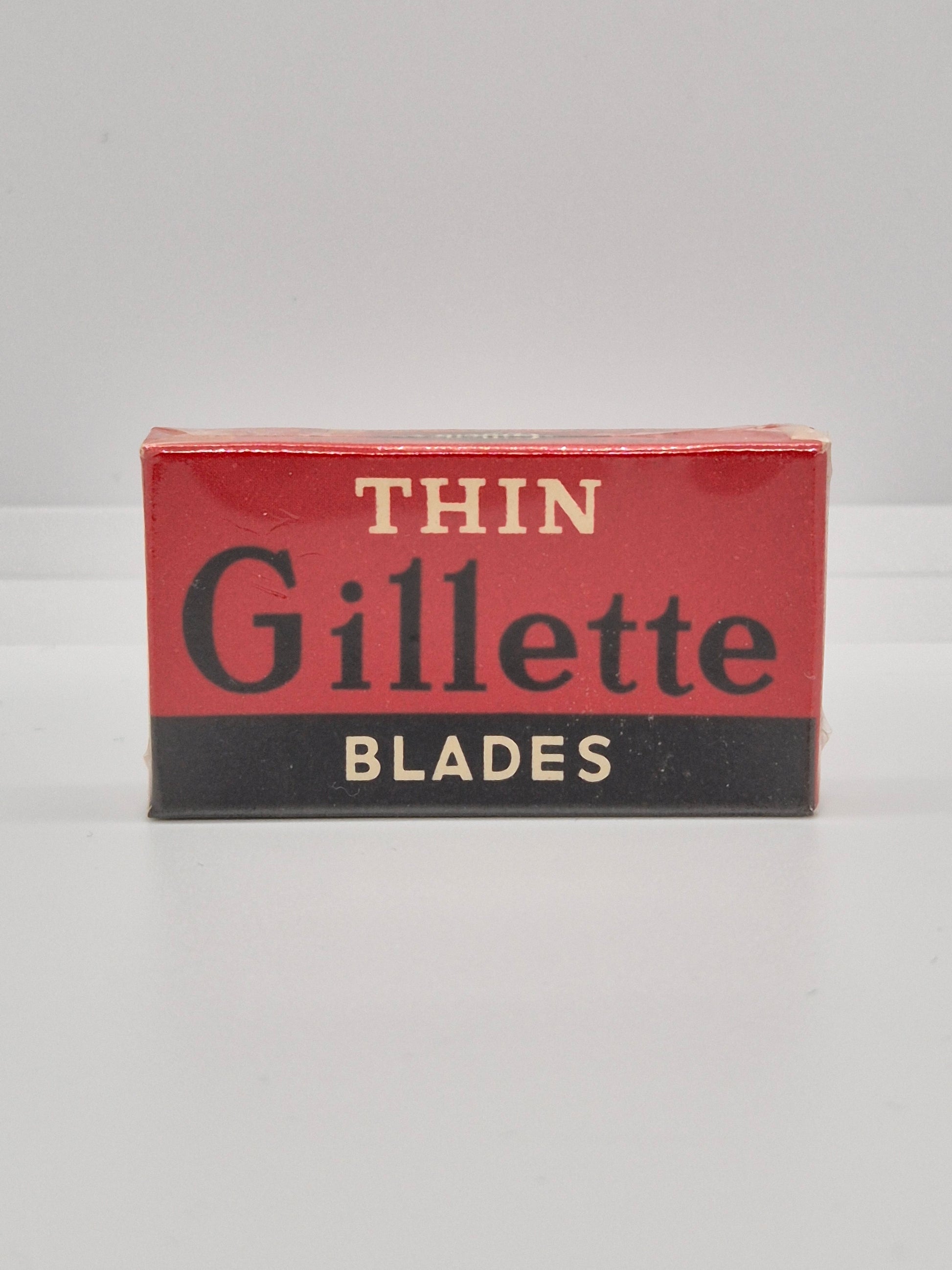 Gillette Thin Blades red England 5pcs