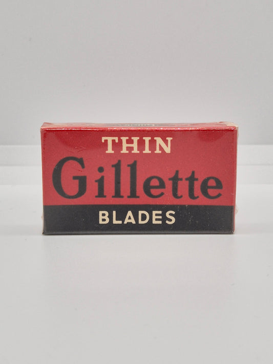 Gillette Thin Blades red England 5pcs