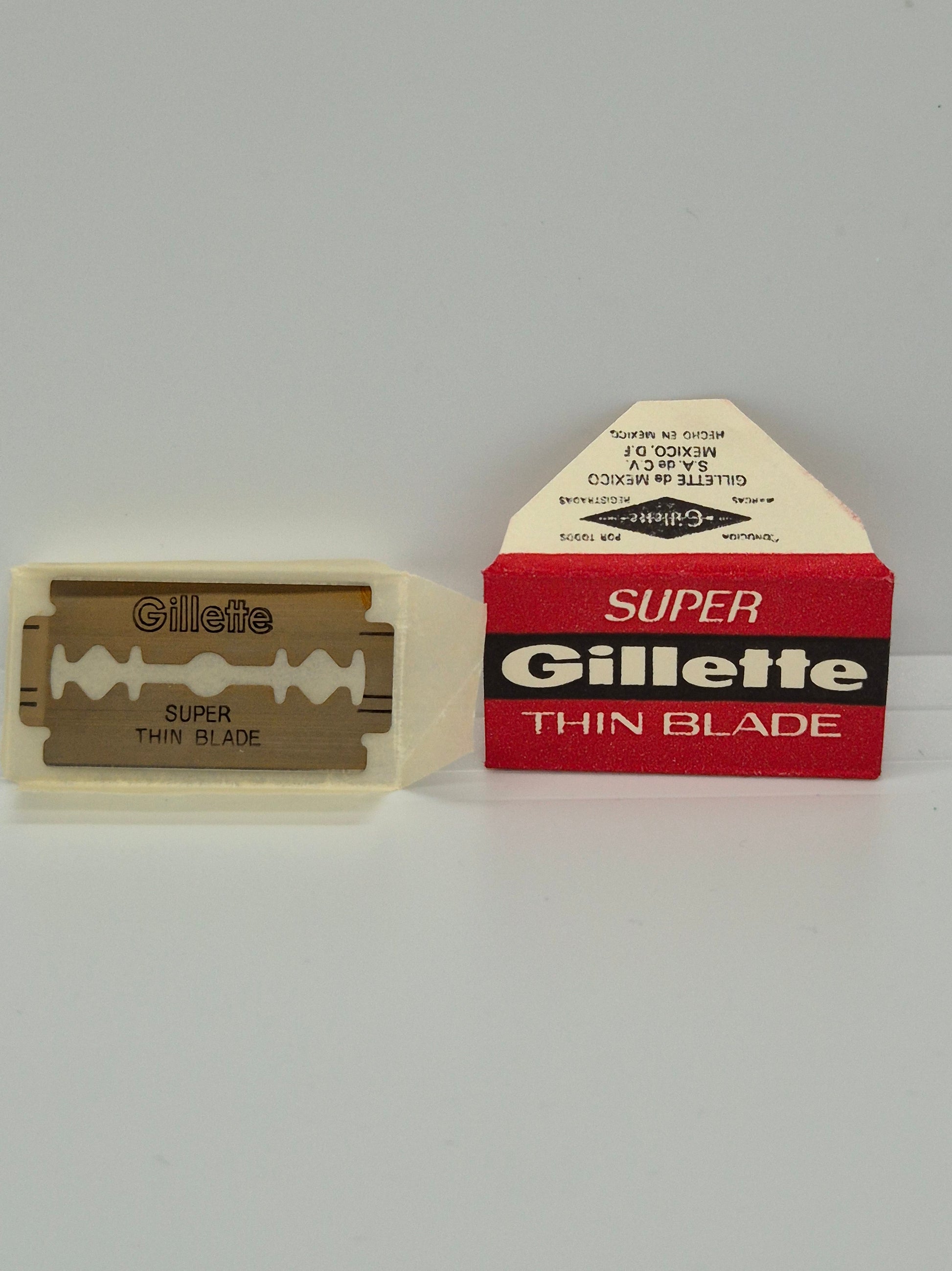 Super Gillette Thin Blades Red Mexico 1pc