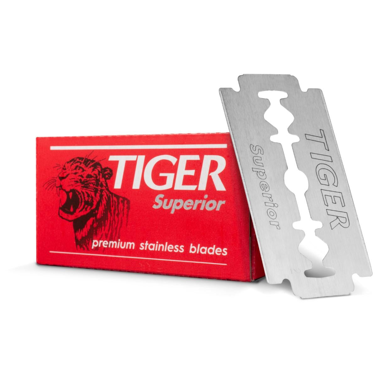 Tiger Superior premium stainless Double Edge Rasierklingen (Packung à 5 Stück)