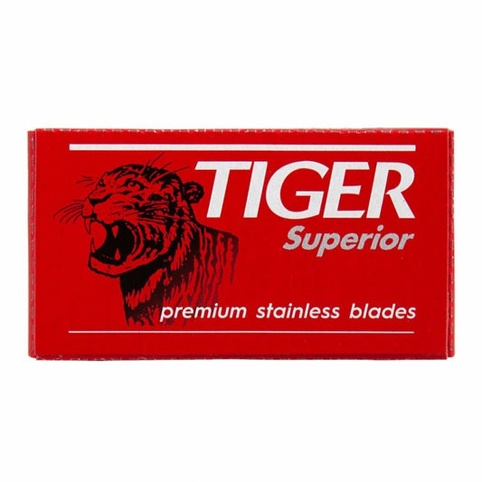 Tiger Superior premium stainless Double Edge Rasierklingen (Packung à 5 Stück)